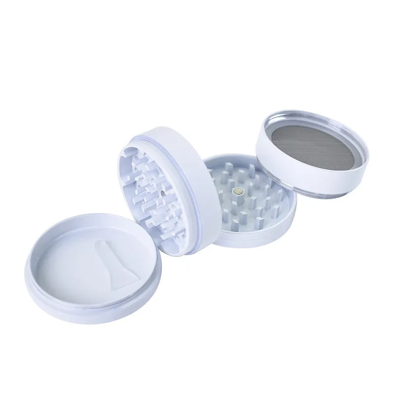 Ceramic Coating Spice Grinder White Nonstick Ceramic Coating Metal Grinder-4 Layers 63mm/2.5"