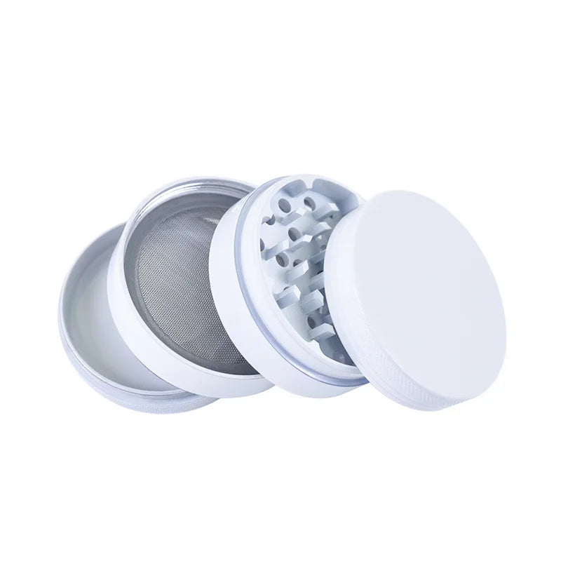 Ceramic Coating Spice Grinder White Nonstick Ceramic Coating Metal Grinder-4 Layers 63mm/2.5"