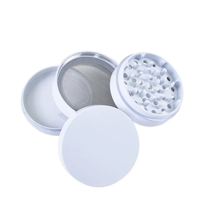 Ceramic Coating Spice Grinder White Nonstick Ceramic Coating Metal Grinder-4 Layers 63mm/2.5"
