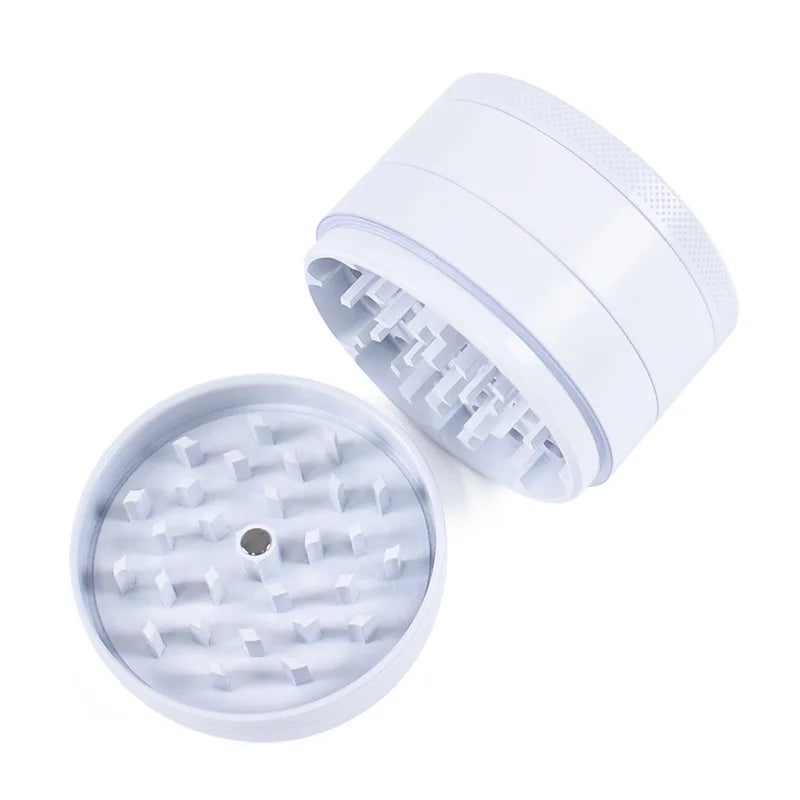 Ceramic Coating Spice Grinder White Nonstick Ceramic Coating Metal Grinder-4 Layers 63mm/2.5"