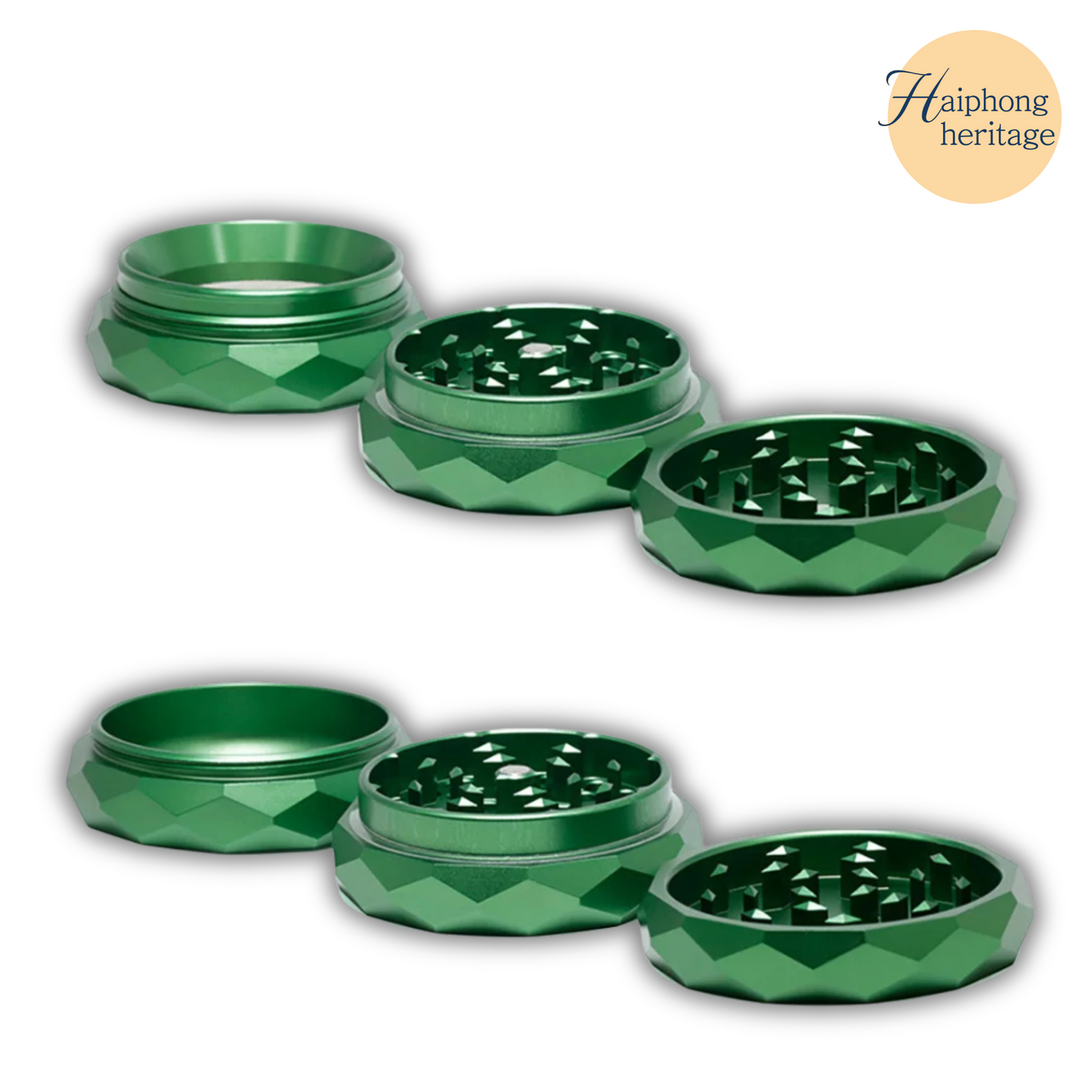 Aluminum Block Grinder 4-Layer Premium – Sleek 63mm Design for Smooth Grinding