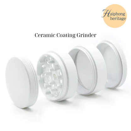 Ceramic Coating Herb Grinder – 4-Piece – 63mm / 40mm