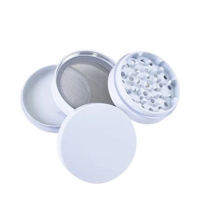 Ceramic Coating Spice Grinder White Nonstick Ceramic Coating Metal Grinder-4 Layers 63mm/2.5"
